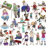 Die 50 wichtigsten Verben - Illustrationen und passende Lesetexte